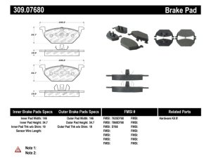 Volkswagen Derby Brake Pads - Stoptech - Sport - `98-`09