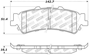 GMC Yukon XL 1500 Brake Pads - Stoptech - Sport - `00-`02 GMC Yukon XL 1500 Brake Pads - Stoptech - Sport - `00-`02