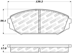 Acura MDX Brake Pads - Front - Stoptech - Sport w/Shims and Hardware - `01-`02