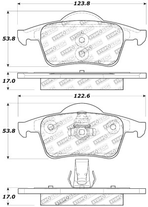 Volvo S80 Brake Pads - Rear - Stoptech - Sport - `99-`06 Volvo S80 Brake Pads - Rear - Stoptech - Sport - `99-`06