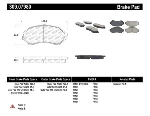 Mazda Protege Performance Brake Pads - Stoptech - Sport, Para-aramid (Kevlar) Composite - `99-`01