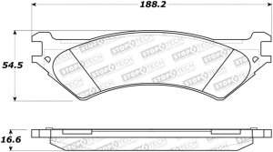 Ford E-250 Brake Pads - Front - Stoptech - Sport - `03-`07 Ford E-250 Brake Pads - Front - Stoptech - Sport - `03-`07