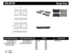 Aston Martin DB7 Brake Pads - Front + Rear - Stoptech - Sport - `99-`04 Aston Martin DB7 Brake Pads - Front + Rear - Stoptech - Sport - `99-`04