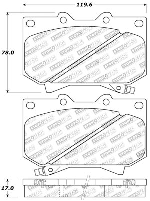 Toyota Sequoia Brake Pads - Front - Stoptech - Sport Brake Pads with Shims and Hardware - `01-`02