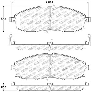 Nissan Frontier Brake Pads - Front - Stoptech - Sport - `03-`04 Nissan Frontier Brake Pads - Front - Stoptech - Sport - `03-`04