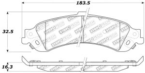 Chevrolet Silverado 1500 Classic Brake Pads - Stoptech - Performance - 2007