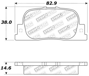 Toyota Camry Brake Pads - Rear - Stoptech - Sport - `00-`01 Toyota Camry Brake Pads - Rear - Stoptech - Sport - `00-`01