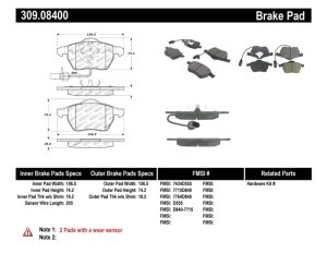 Audi A4 Brake Pads - Stoptech - Sport - `99-`08