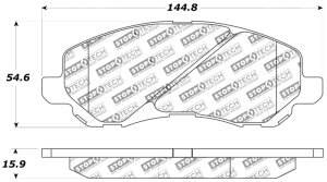 Mitsubishi RVR Brake Pads - Front - Stoptech - Sport - `11-`18