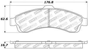 Buick Rainier Brake Pads - Rear - Stoptech - Sport - `04-`05