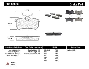 Ford Fiesta Brake Pads - Stoptech - Sport - `14-`19