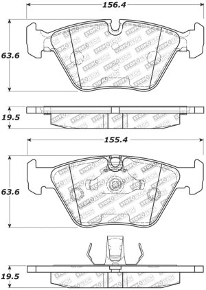 BMW Z4 Brake Pads - Front - Stoptech - Sport - `06-`08