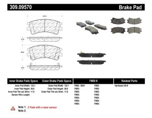 Mazda 6 Brake Pads - Stoptech - Sport - `03-`05