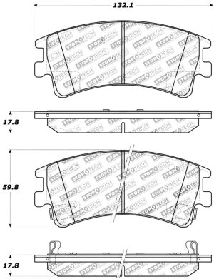 Mazda 6 Brake Pads - Stoptech - Sport - `03-`05