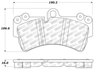 Volkswagen Touareg Brake Pads - Stoptech - Sport, Para-aramid (Kevlar) Compound, Includes Shims and Hardware - `04-`10