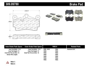 Volkswagen Touareg Brake Pads - Stoptech - Sport - `04-`10