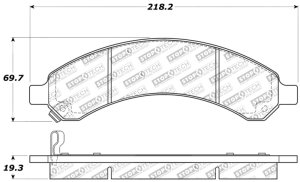 GMC Savana 3500 Brake Pads - Front - Stoptech - Sport Brake Pads w/Shims - `03-`08