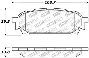 Saab 9-2X Brake Pads - Rear - Stoptech - Sport - `05-`06