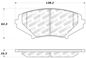 Ford F-150 Brake Pads - Front - Stoptech - Sport - `04-`08