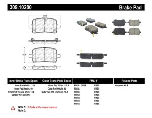 Chevrolet Cobalt Brake Pads - Stoptech - Sport - `05-`08