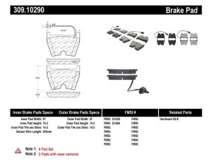 Audi R8 Brake Pads - Stoptech - Sport - `08-`19 Audi R8 Brake Pads - Stoptech - Sport - `08-`19