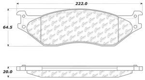 Ford LCF Brake Pads - Rear - Stoptech - Sport w/Shims - `06-`10