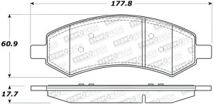 Dodge Durango Brake Pads - Rear - Stoptech - Sport - `07-`09