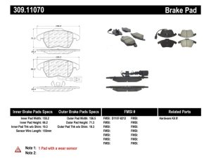 Volkswagen Rabbit Brake Pads - Front - Stoptech - Sport - `06-`09