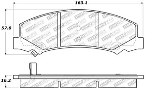 Chevrolet Impala Brake Pads - Rear - Stoptech - Sport - `06-`13
