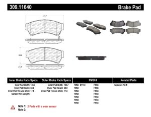 Mazda Mazda6 Brake Pads - Front - Stoptech - Sport - `06-`13