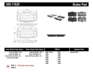 Subaru Impreza Brake Pads - Front - Stoptech - Sport Performance - `06-`07