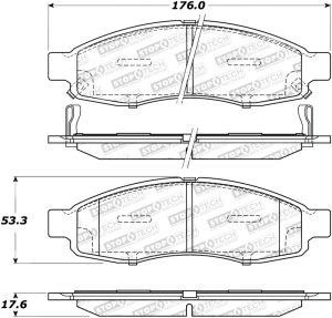 Nissan Armada Brake Pads - Front - Stoptech - Sport with Shims and Hardware - `04-`06