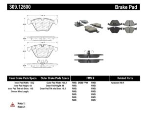 BMW 3 Series Brake Pads - Stoptech - Sport - `06-`11