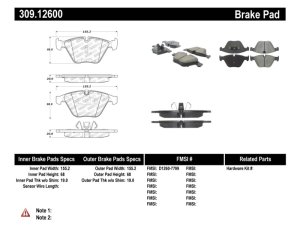 BMW X1 Brake Pads - Stoptech - Sport - `10-`15