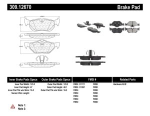 BMW 1 Series Brake Pads - Stoptech - Sport - `05-`11