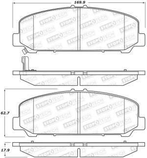 Nissan Armada Brake Pads - Rear - Stoptech - Sport w/Shims and Hardware - `06-`11
