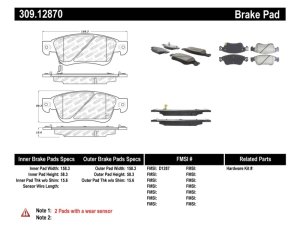 Infiniti G35 Brake Pads - Front - Stoptech - Sport - `07-`08 Infiniti G35 Brake Pads - Front - Stoptech - Sport - `07-`08