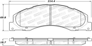 Ford E-150 Econoline Brake Pads - Rear - Stoptech - Sport with Shims - 2008