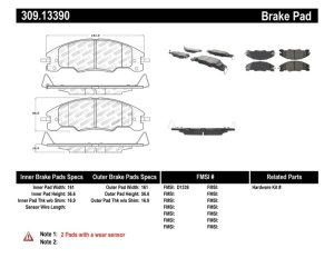 Ford Focus Brake Pads - Stoptech - Performance Sport - `08-`11