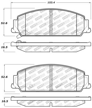 Pontiac G8 Brake Pads - Stoptech - Sport - `08-`09