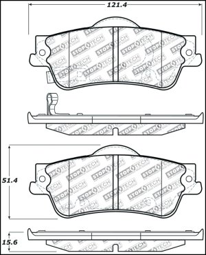 Chevrolet SS Brake Pads - Stoptech - Sport - 2014