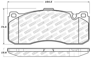 BMW 135i Brake Pads - Front - Stoptech - Sport - `08-`13