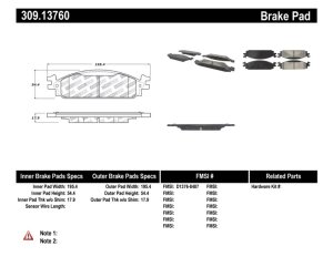 Ford Flex Brake Pads - Stoptech - Sport - `09-`10