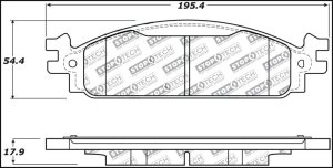 Ford Taurus Brake Pads - Stoptech - Sport - 2010