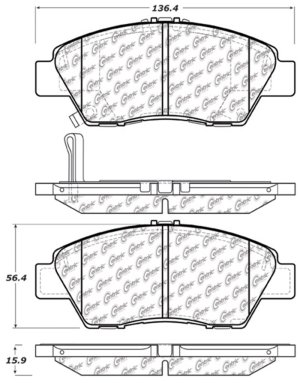 Honda Fit Brake Pads - Performance - Front - Stoptech - Sport with Shims and Hardware - `09-`20