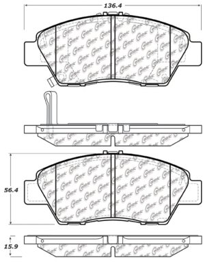 Honda Fit Brake Pads - Performance - Front - Stoptech - Sport with Shims and Hardware - `09-`20