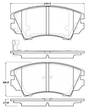 Chevrolet Caprice Brake Pads - Front - Stoptech - Sport - `11-`17