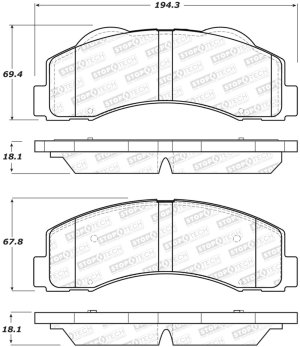 Ford F-150 Brake Pads - Front - Stoptech - Sport - `10-`20