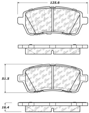 Ford Fiesta Brake Pads - Front - Stoptech - Sport - `11-`19 Ford Fiesta Brake Pads - Front - Stoptech - Sport - `11-`19