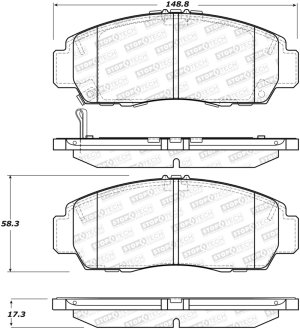 Acura TSX Brake Pads - Front - Stoptech - Sport - `11-`14